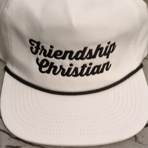 Port Authority White and Black Embroidered Cap